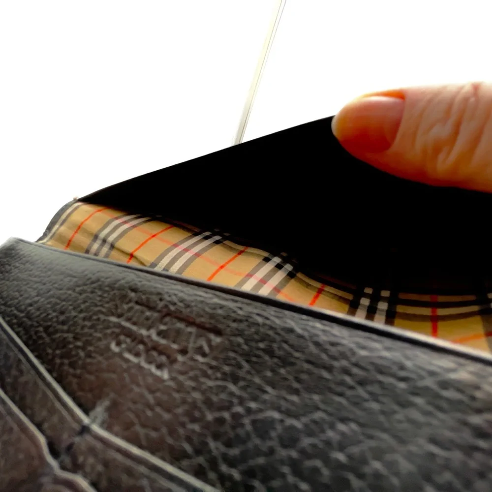 Burberry Black Leather Wallet